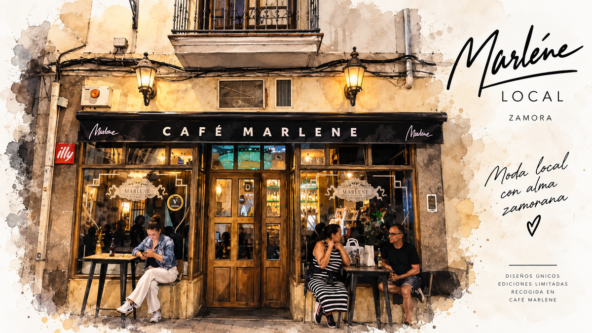 Marlene Local Zamora - Café Marlene en acuarela