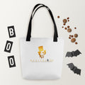 Golden Icon Carry: bolsa blanca con retrato dorado de Marlene y asas negras, vista frontal.