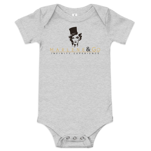 Body de bebé Marlene Logo Gold — gris — vista principal del diseño
