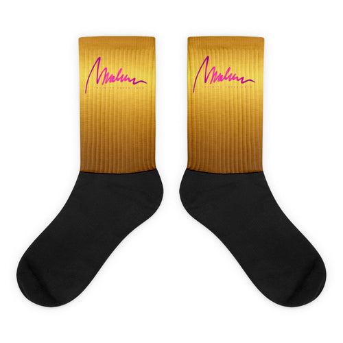 Calcetines Marlene Gold Signature — vista principal del diseño