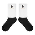 Calcetines Marlene Portrait — blanco y negro — vista principal del diseño