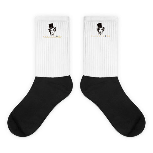 Calcetines Marlene Portrait — blanco y negro — vista principal del diseño