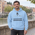 Blue Velvet — sudadera azul claro Marlene & Go, fotografía junto al río