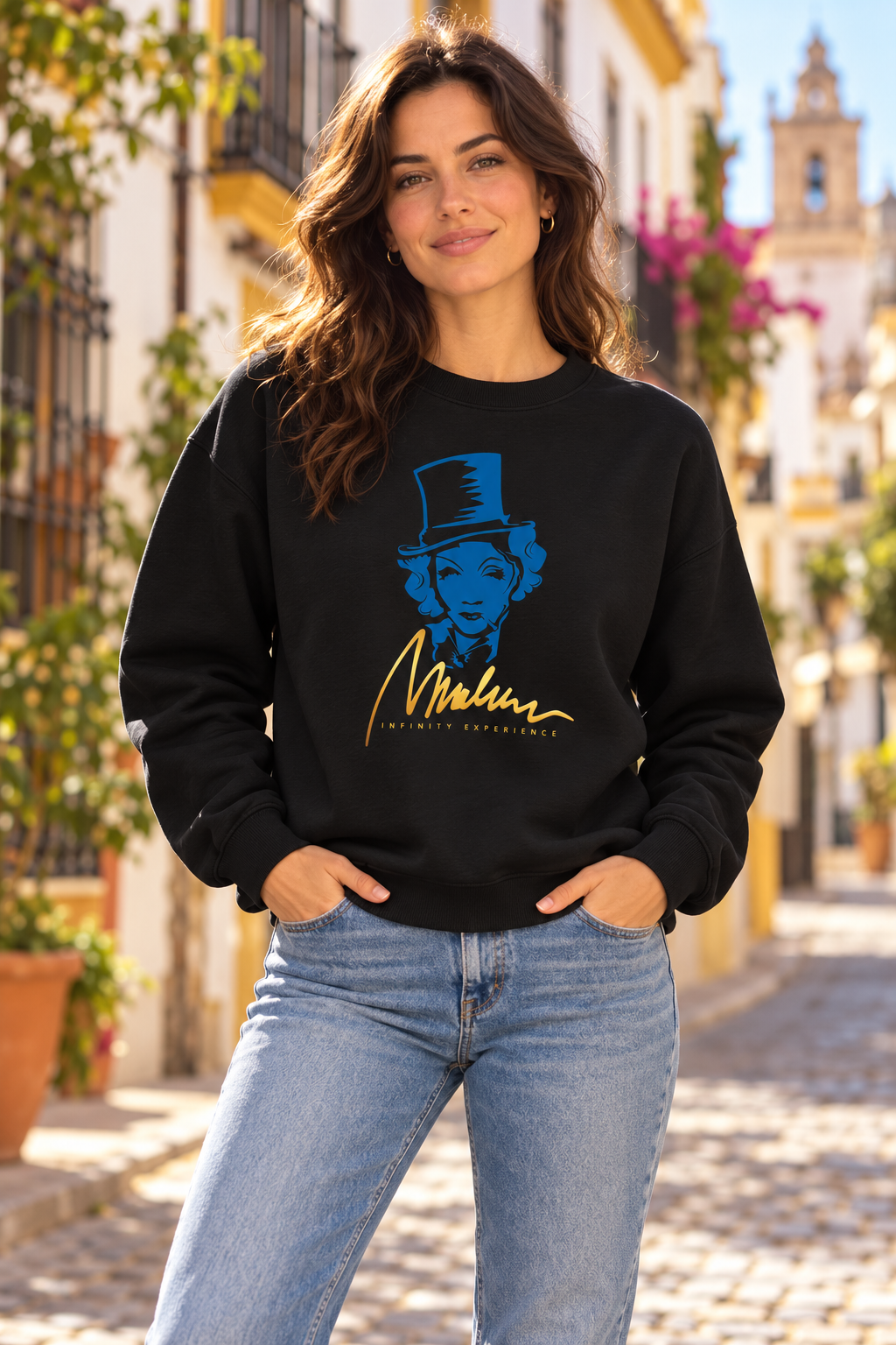 Sudadera Marlene & Go — modelo de mujer