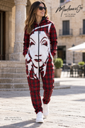 Mono Retro Tartan Marlene & Go en modelo, imagen principal lifestyle