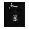 Manta suave Marlene Lion en negro — vista frontal