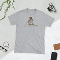 Camiseta unisex Marlene — firma dorada — vista principal del diseño
