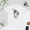 Camiseta unisex Marlene — retrato geométrico — vista principal del diseño