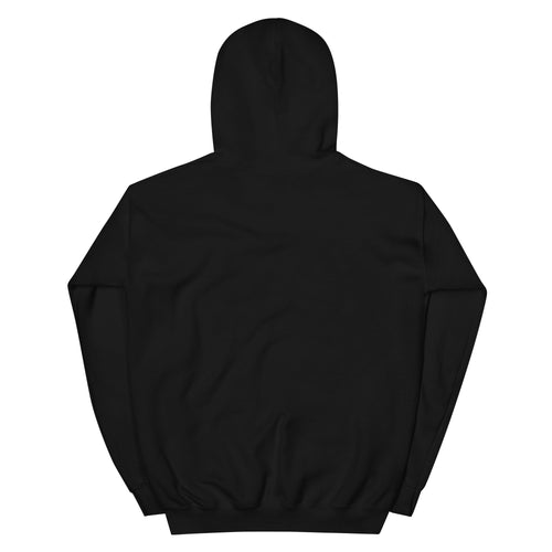 Black Orchid — sudadera con capucha negra, vista trasera