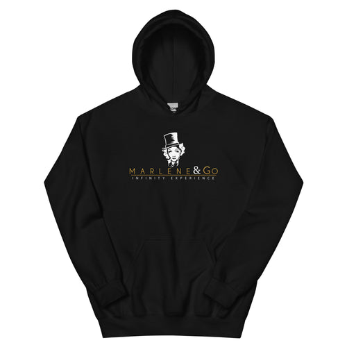 Black Orchid — sudadera con capucha negra, vista frontal