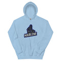 Sudadera con capucha Marlene — azul claro, edición 02 — vista principal del diseño