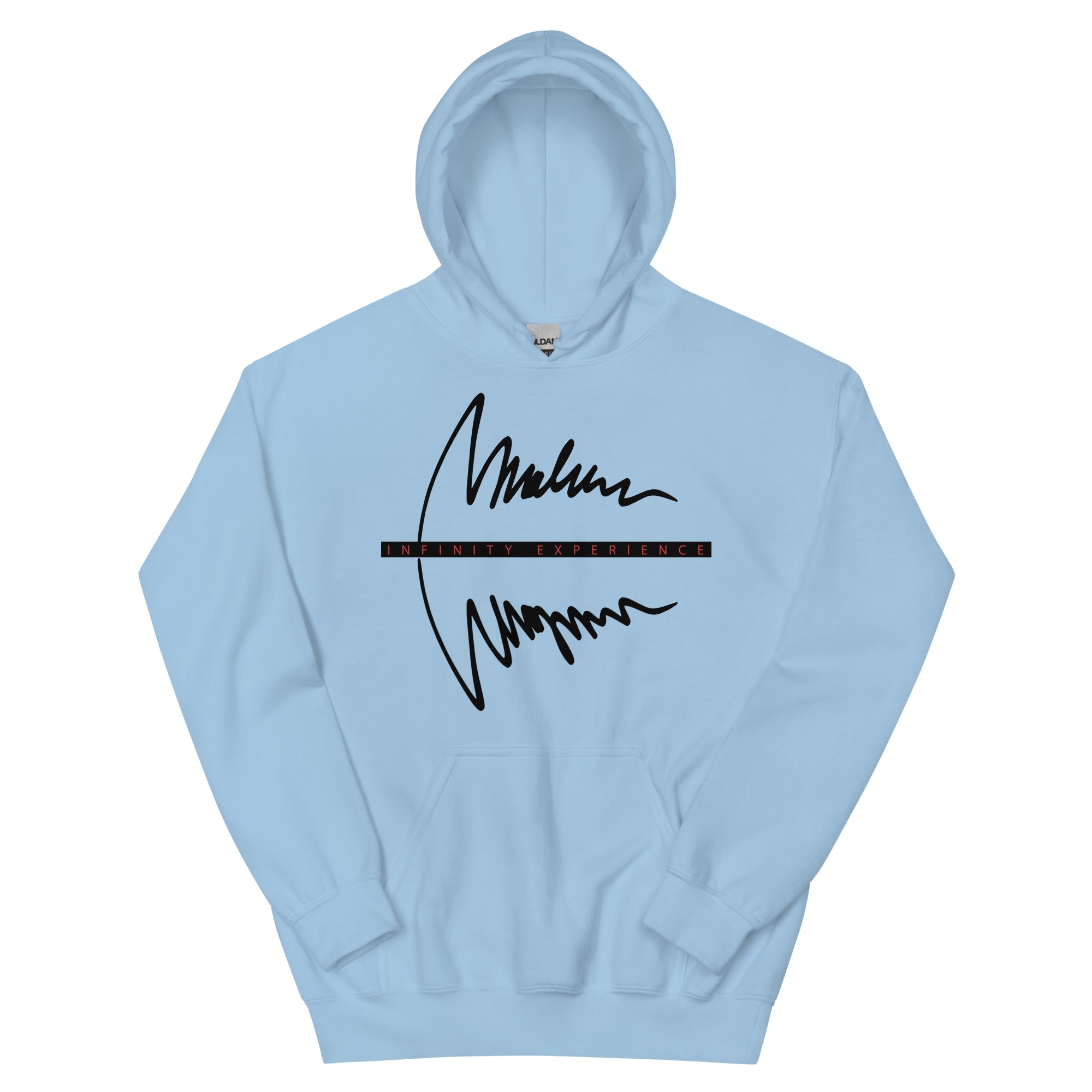 Sudadera con capucha Marlene — azul claro, edición 03 — vista principal del diseño