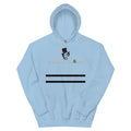 Sudadera con capucha Marlene — azul claro, edición 05 — vista principal del diseño