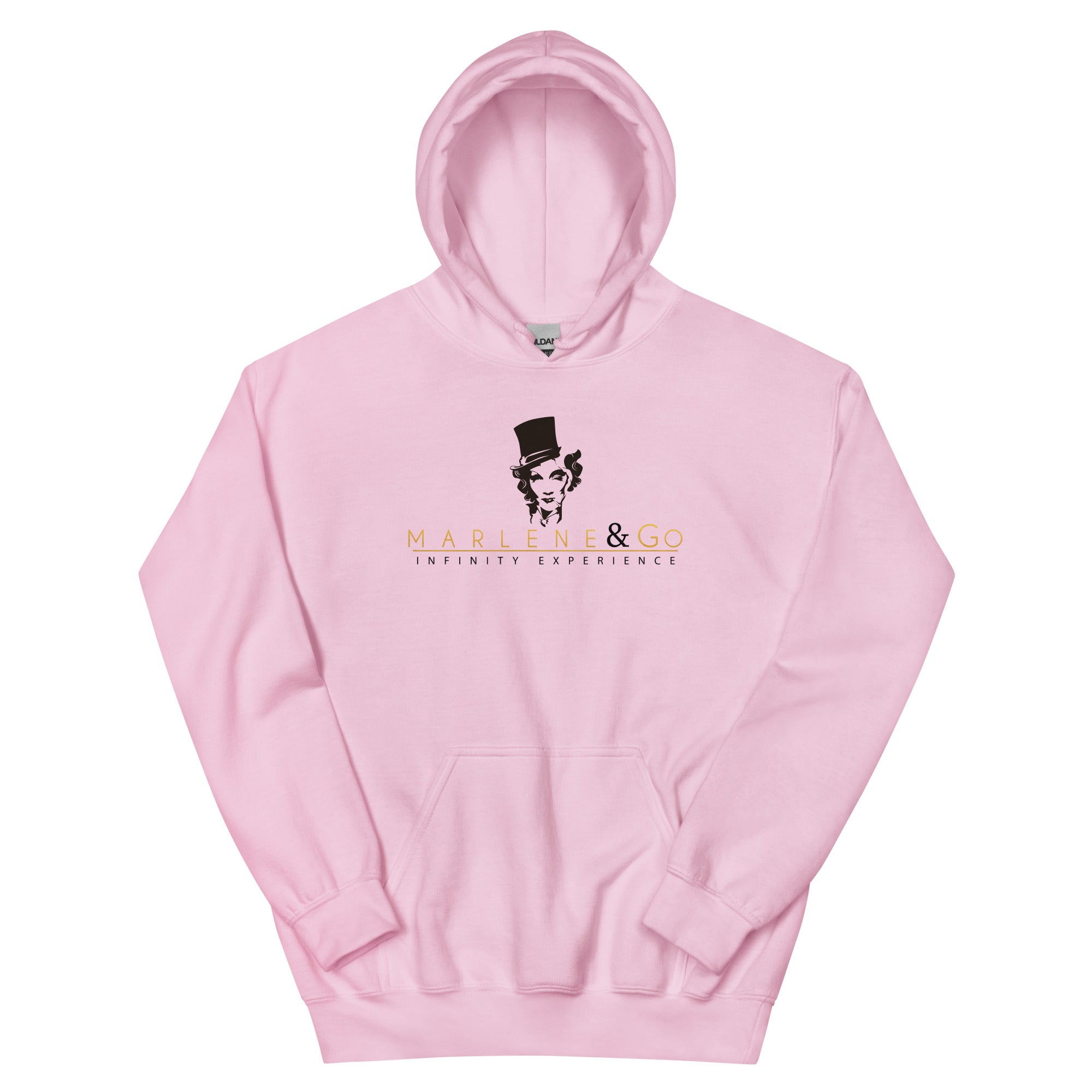 Sudadera con capucha Marlene — rosa claro, edición 11 — vista principal del diseño