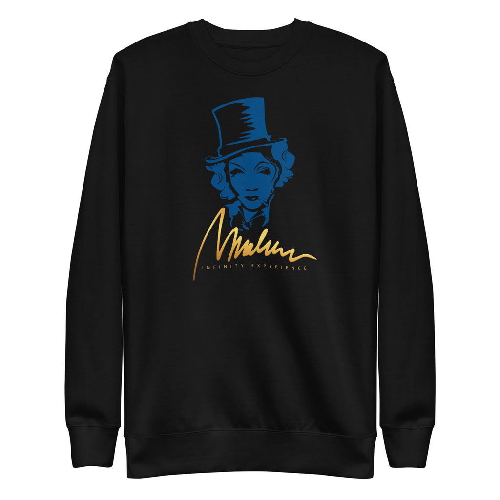 Sudadera prémium Marlene — negro, edición 01 — vista principal del diseño