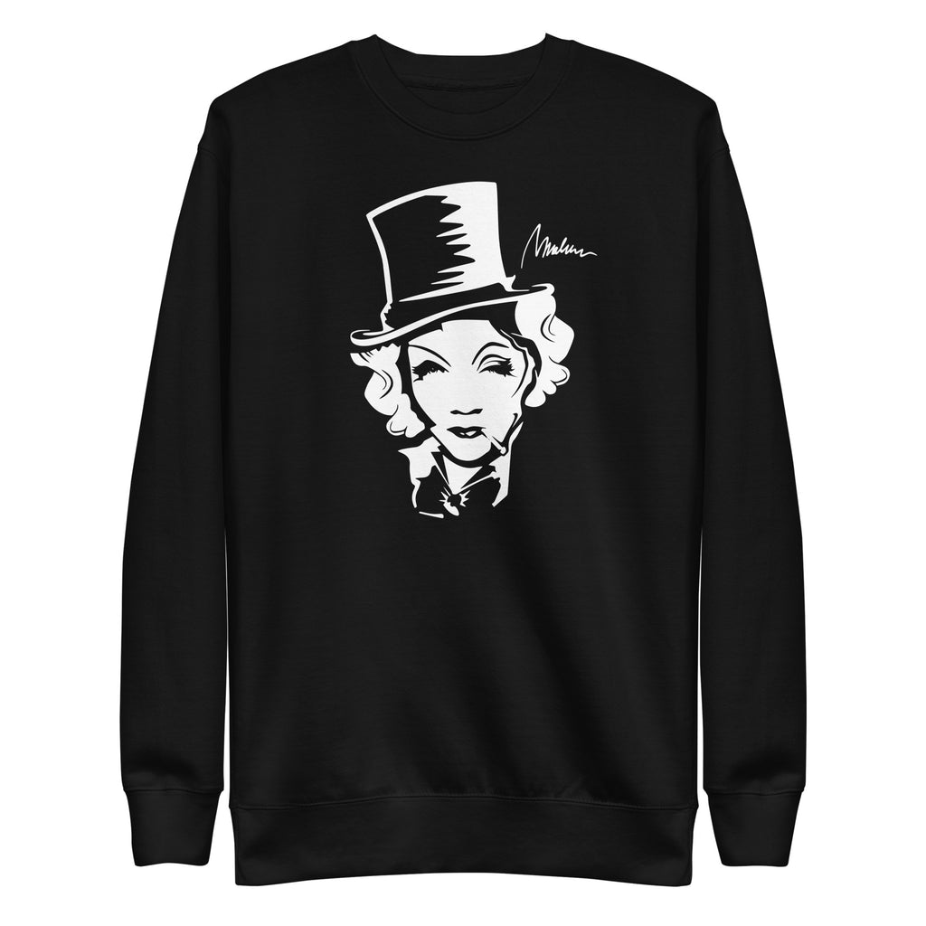 Sudadera prémium Marlene — negro, edición 13 — vista principal del diseño