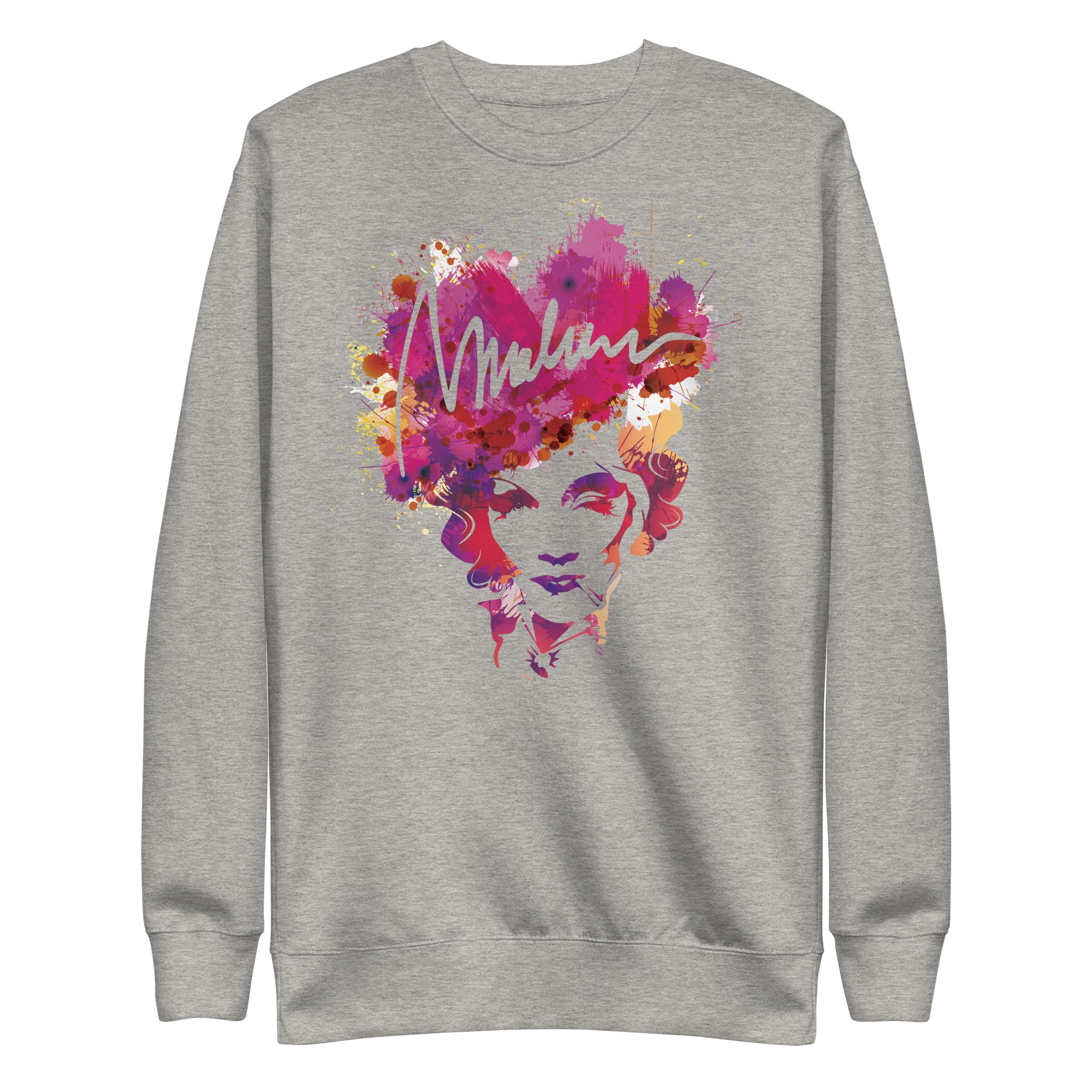 Sudadera prémium Marlene — gris carbón, edición 15 — vista principal del diseño