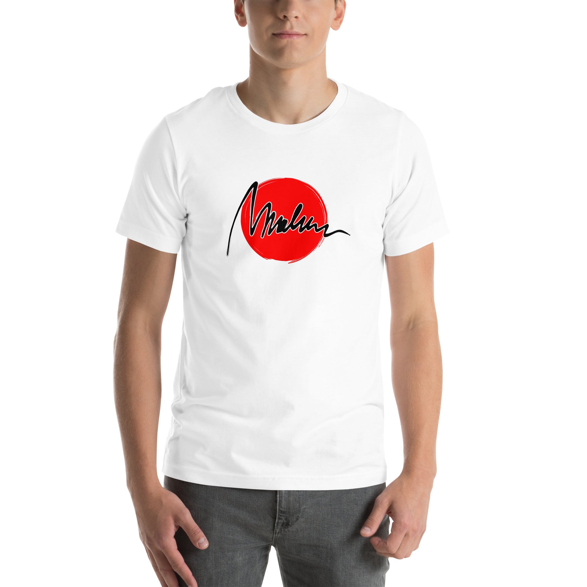 Camiseta Marlene Red Sun — logo grande — vista principal del diseño