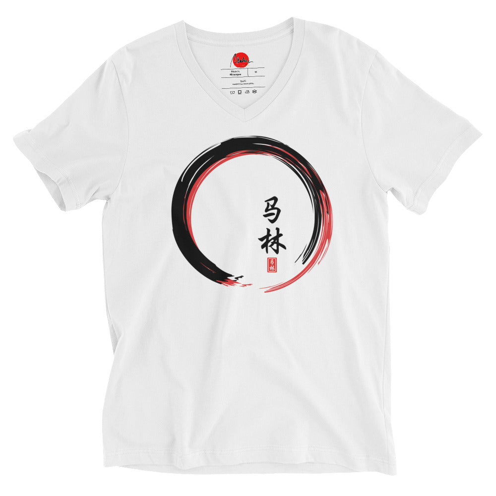 Camiseta de pico Marlene — edición 02 — vista principal del diseño