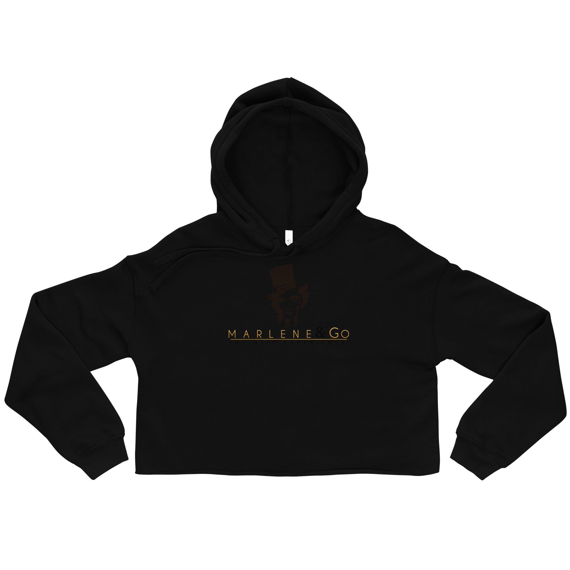 Sudadera corta Marlene — negro, edición 01 — vista principal del diseño